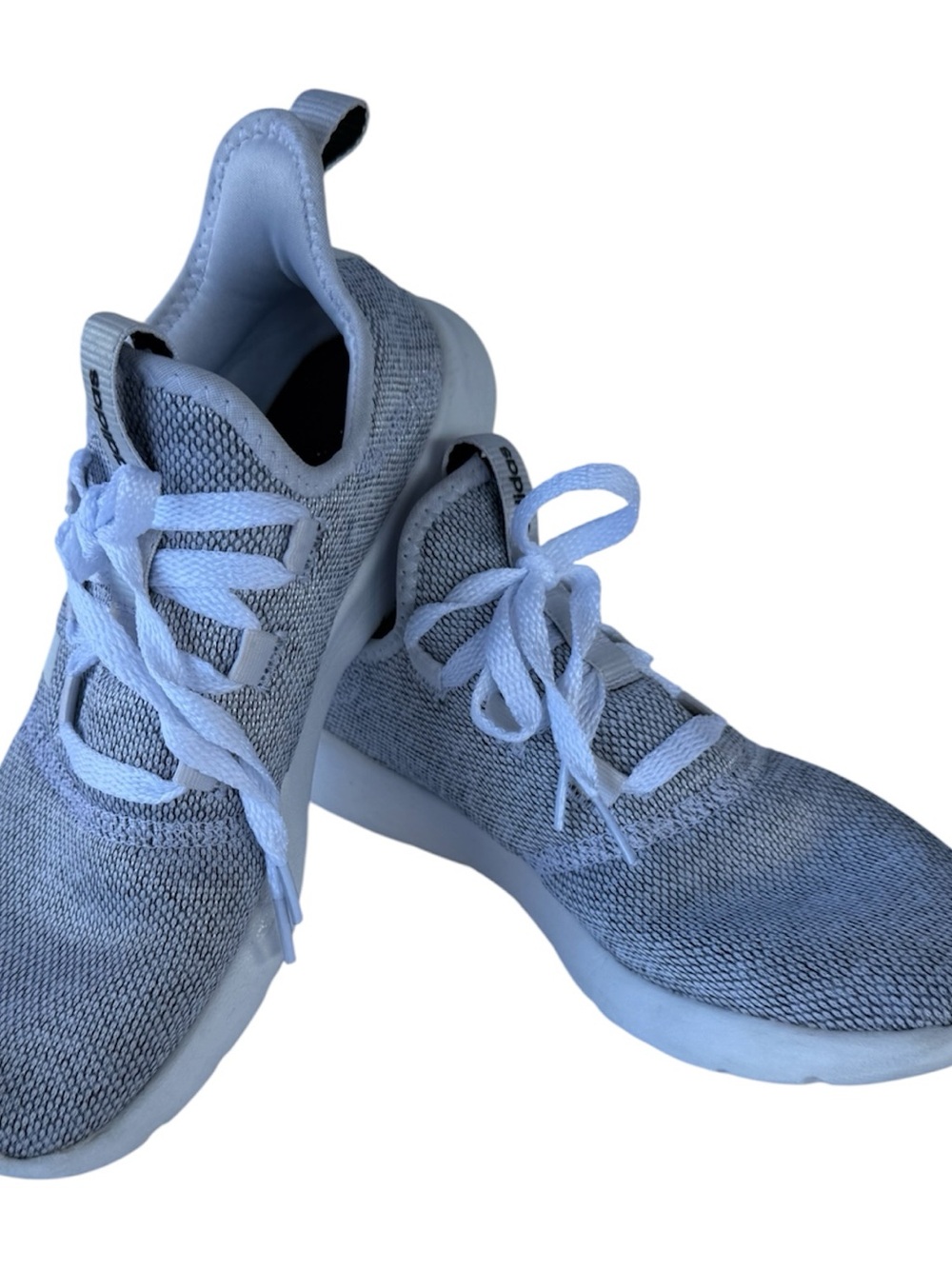 Adidas Women's Light Gray Knit Sneakers